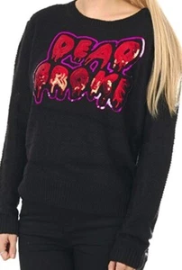 IRON FIST DEAD BROKEN PULLOVER PAILLETTEN GLITZER PULLOVER SCHWARZ NEU MIT ETIKETT GRÖSSE SMALL - Bild 1 von 6