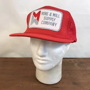 Vintage Mine & Mill Supply Co. Polyester Foam & Mesh Snapback Trucker Cap CH35 - Picture 1 of 6
