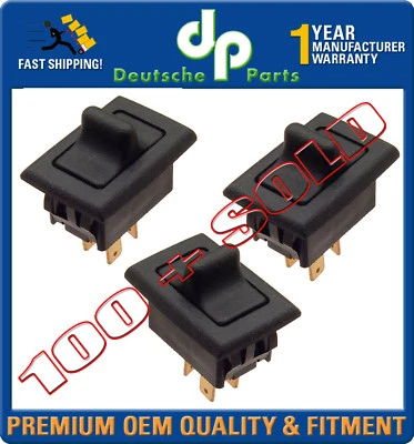 PORSCHE 911 930 912 CARRERA POWER WINDOW DOOR SWITCH 911 613 621 03 SET of 3 - Image 1 of 4