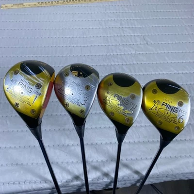 Ping Eye 2 Karsten 1 3 5 6 conjunto de madeira eixo de aço raro destro - Imagem 1 de 4