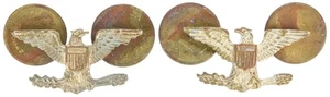 WWII US Army Colonel Insignia, Meyer, Matching Pair, Shirt Size - Picture 1 of 3