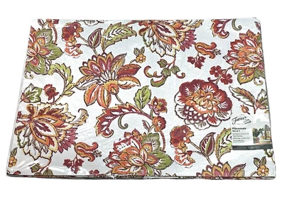 Fiesta Placemat Set (4) 13 x 18" Barbados Jacobean/Warm Multi-Floral In/Outdoor - Image 1 of 4