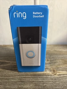 2025 Ring Battery Doorbell, HD Video, WiFi Head-to-Toe, 2-Way Talk, Satin Nickel - Picture 1 of 6