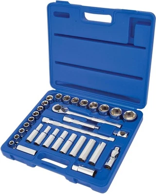 Professional Socket Set 1/2 Drive Chrome Vanadium LASER TOOLS 3284 - Image 1 of 2