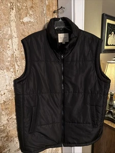 Thread & Supply Men’s Black XS/S Zip Up Winter Vest  - Picture 1 of 3