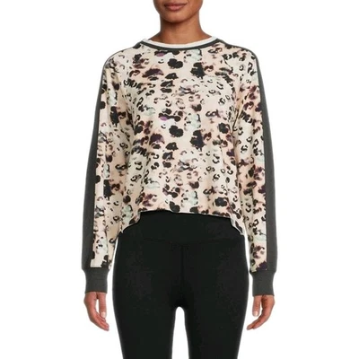 SPIRITUAL GANGSTER Lizzy Multi Leopard Print Crew Neck Sweatshirt Women's Small - Image 1 of 4