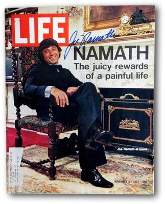 Joe Namath Signed Autographed LIFE Magazine 11/3/72 NY Jets JSA V68013 - Image 1 of 4