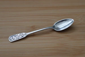 Antique Russian Enamel Ivan Artamonov Decorated Silver 875 Spoon 10g - Picture 1 of 8