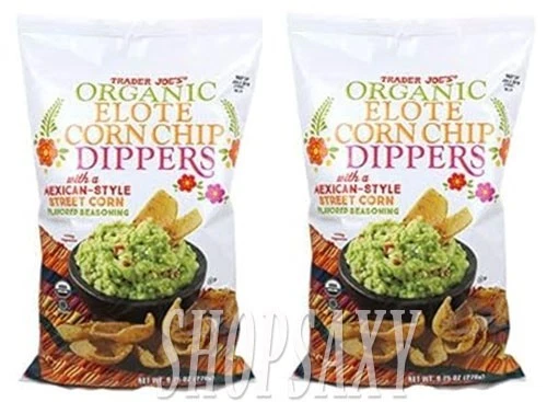 Paquete de 2 dippers orgánicos para astillas de maíz Trader Joe's de 9,75 oz cada paquete Foto 1 de 1