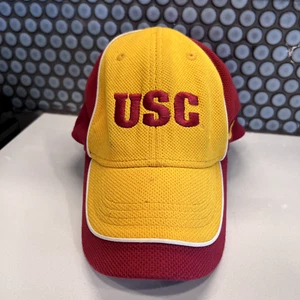 USC Trojans Hat Cap Fitted OSFM Nike Yellow Red Adjustable NCAA Embroidered - Picture 1 of 9