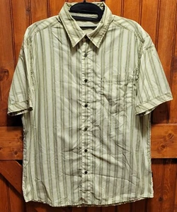 Kuhl Hemd Herren Medium grün gestreift Outdoor Wandern Camping Knopfleiste - Bild 1 von 11