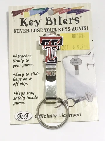 Texas Tech Red Raiders Football Purse / Key Biter Holder Licensed Accessories Cover