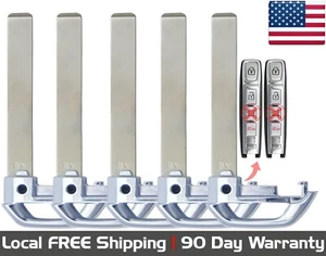 5x New Replacement Key Fob Remote Uncut Insert Blade For Select Kia Vehicles - Picture 1 of 10