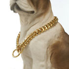 New Stainless Steel Puppy Dog Pet Collar Metal P Chain Slip Training Choker