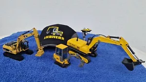 Konvolut vers. Hydraulik-Raupenbagger von Norscot - Majorette 1:50, JOAL 1:32 - Bild 1 von 14