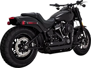Vance & Hines Shortshots Staggered PCX Matte Black Exhaust System (47333) - Picture 1 of 2