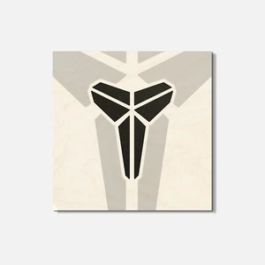 Posavasos cuadrados de madera con logotipo de Koby Bryant de 4"" X 4"" - Imagen 1 de 3