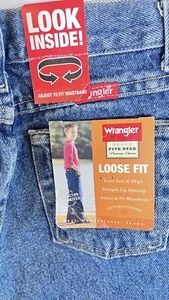 Wrangler Jeans Boys 7 Reg or 12 Slim Loose Hero Vintage Wash NWT $28 - Picture 1 of 12