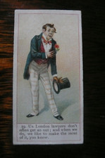 COPE 1900 DICKENS GALLERY (back listed ) No. 19 WILLIAM GUPPY tobacco card