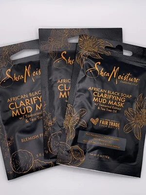 3pk Shea Moisture African Black Soap Clarifying Mud Mask with Tea Tree Oil - Image 1 of 4