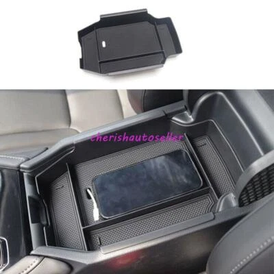 Reposabrazos negro ABS para Honda Accord 23-24 25 caja de almacenamiento secundaria consola central Foto 1 de 4