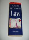 A Concise Dictionary Of Law (Oxford Paperback Reference)-Elizabeth.A. Martin,El