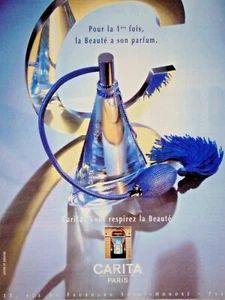 PUBLICITÉ PRESSE 1996 RESPIREZ CARITA POUR LA 1ère FOIS LA BEAUTÉ A SON PARFUM - Imagen 1 de 1