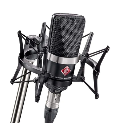 Neumann TLM 102 Black Condenser Microphone Studio Set w/ Shock Mount - New! - Image 1 of 4