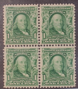 Scott 300 - 1 Cent Washington - MNH - Block Of 4 - SCV - $95.00 - Picture 1 of 1
