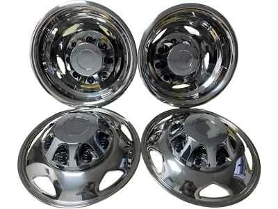 2011~2024 GMC 3500HD 17" Dually Wheel Simulators Stainless Steel Dual Rim Liners - Image 1 of 4