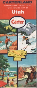 1960 Carter Road Map: Utah NOS - Picture 1 of 1