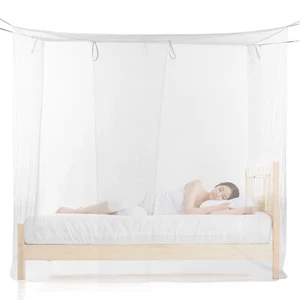 White Camping Mosquito Net Outdoor -mosquito Mesh Tent Net G9D2 - Picture 1 of 11