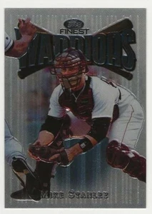 1997 Topps Finest Silver Embossed #134 Mike Stanley Boston Red Sox BV$3 - Picture 1 of 1