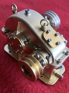 Miniature Reduction Gear Box For Live Steam Engine All Brass 3.2 To 1 Ratio - Picture 1 of 6