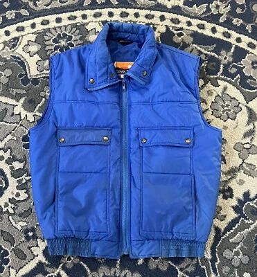 Ozark Trail Puffer Vest Medium Blue Retro Hiking Camping Outdoor - Image 1 of 4