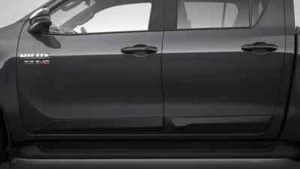New GENUINE Toyota Hilux Black Body Side Moulding Set - Picture 1 of 3