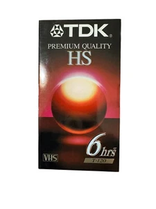 Cinta de video en blanco VHS TDK de calidad premium T-120 6 horas sellada NOS - Imagen 1 de 5
