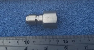 PRESSURE WASHER JETWASH STAINLESS STEEL MALE MIDI 14.8MM QUICK RELEASE COUPLING - Picture 1 of 10