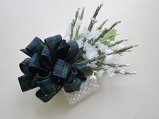 Heather & Tartan Wrist Corsage Prom Wedding Flowers Bride Mother