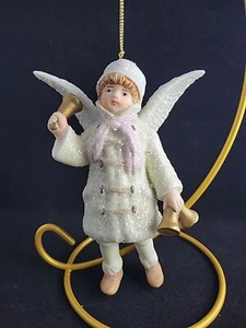 Vintage Angel Boy Christmas Ornament 5.5" - Picture 1 of 4