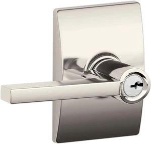 Palanca Latitude SCHLAGE F51A LAT 618 CEN con cerradura de entrada con llave Century Trim - Imagen 1 de 5