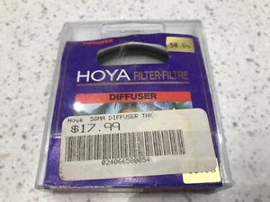 Filtro in vetro diffusore Hoya 58mm con custodia - Foto 1 di 3