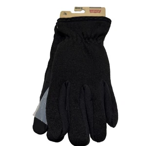 Guantes de punto Levi's Max calce cómodo para hombre retención de calor fáciles mensajes de texto M - Imagen 1 de 5