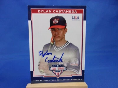 USA Baseball 2017 14U Signatures Autograph AUTO Dylan Castaneda 32 - Image 1 of 2