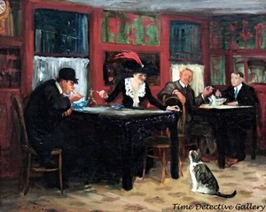 Chinese Restaurant by John Sloan - Vintage Art Print - Picture 1 of 1