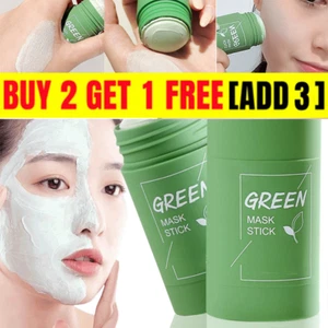 Green Tea Mask Stick Facial Cleansing Oil Acne Blackhead Control Deep Clean Pore - Picture 1 of 17