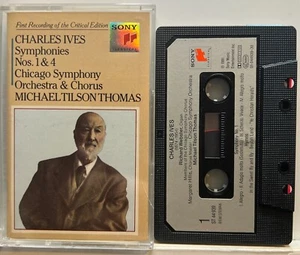 Charles Ives : Symphonies Nos. 1 & 4 (Cassette Tape 1991 Sony Classical) *VG* - Picture 1 of 2