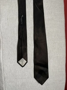 Vintage Joske's Seidenkrawatte Made In Italy Braun Skinny Dünne Krawatte - Bild 1 von 8