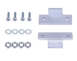 Silver For Technics SL-D2 3200 B2 D3 Turntable Dust Cover Repair Tabs Hinge - Picture 1 of 1