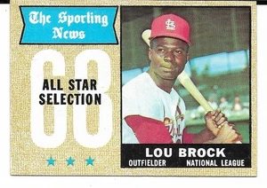 1968 Topps #372 Lou Brock All Star EX - Picture 1 of 2